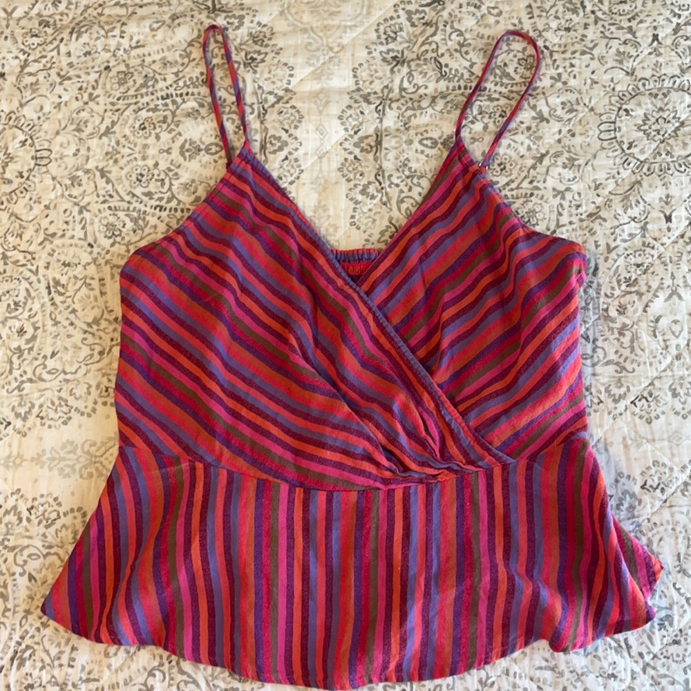 Plume waist crop tank